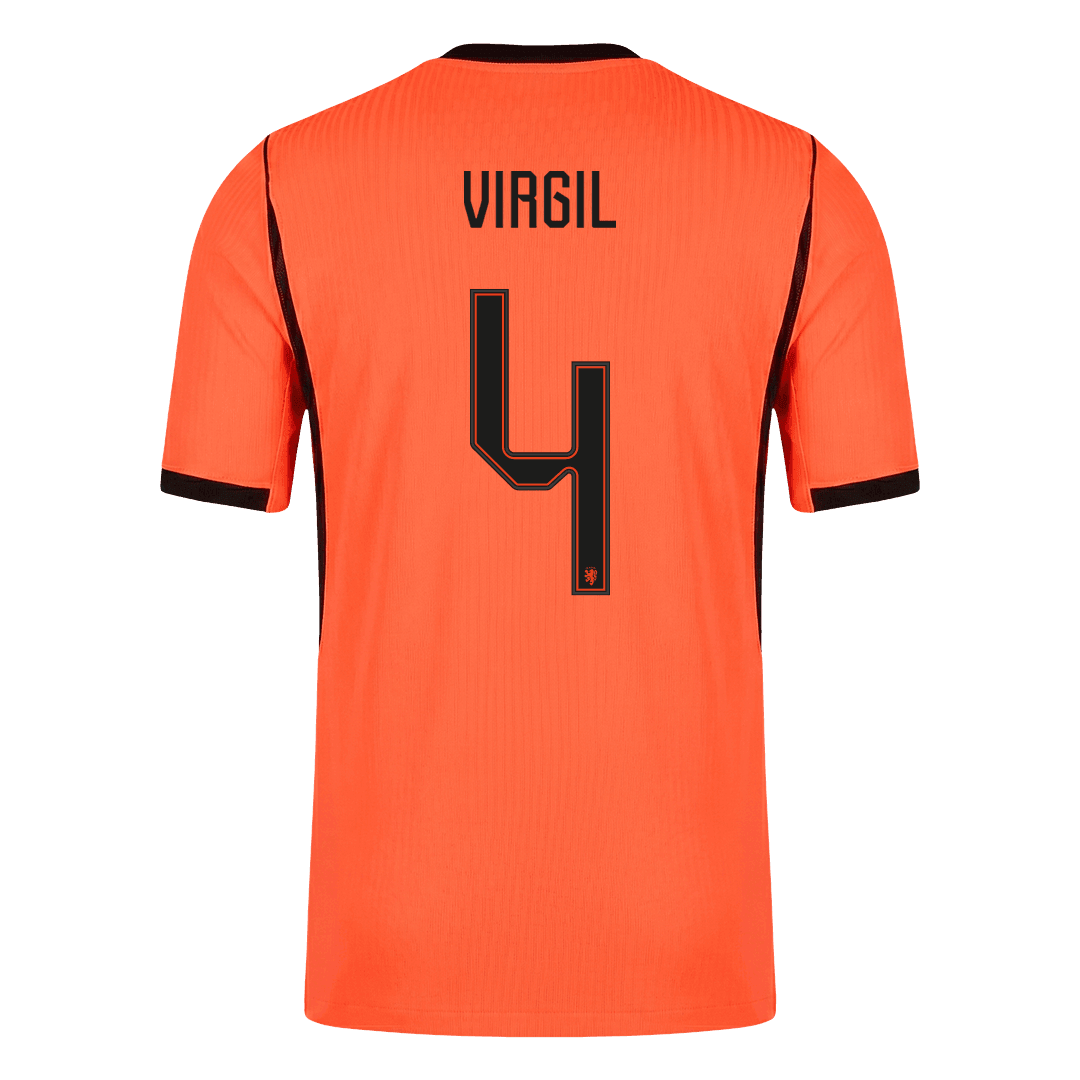 VIRGIL #4 Nederland Spelersversie thuisshirt WK Voetbal 2026 - slim fit