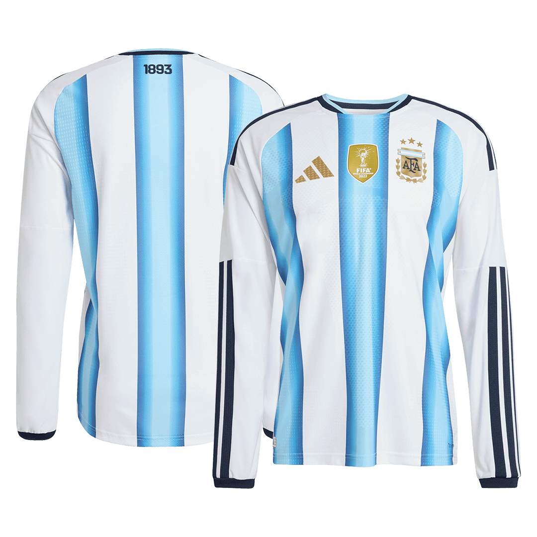 Argentinië Thuis Spelersversie Lange Mouwen Voetbalshirt 2026 - Slim Fit - detail