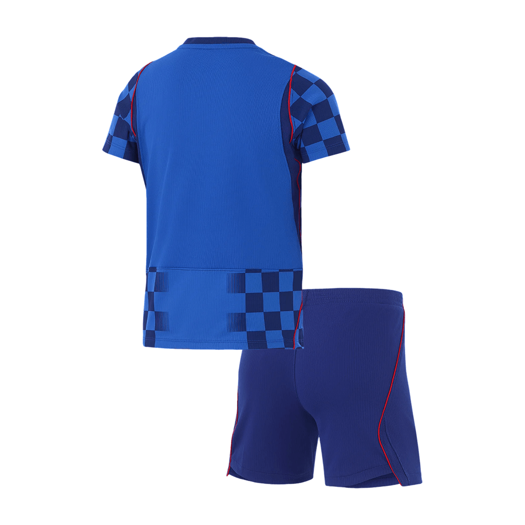 Kinder Kroatië Uit Tenue WK Voetbal 2026 - achterkant
