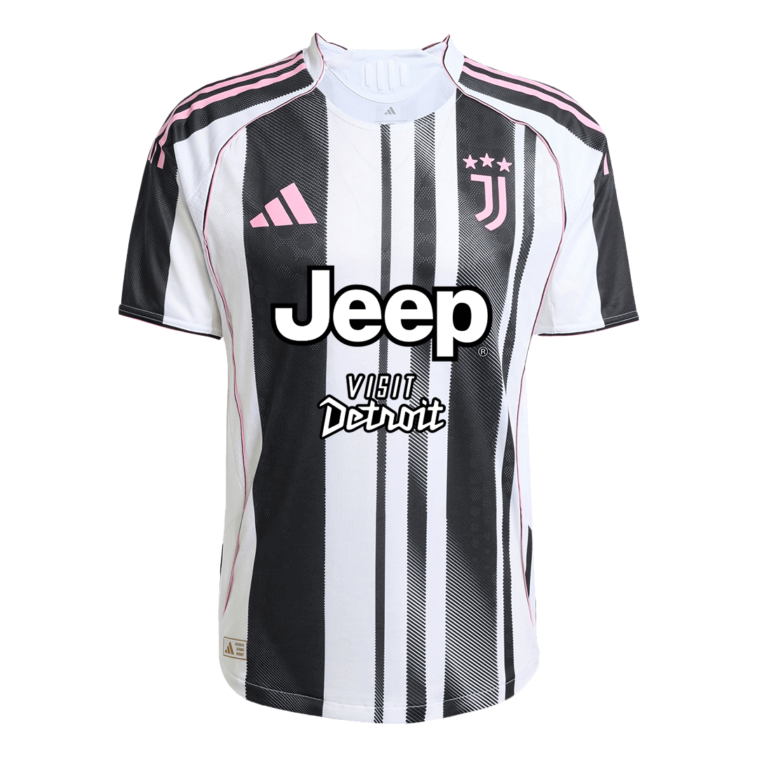 KALULU #15 Juventus Thuis Spelersversie Voetbalshirt 2025/26 - Slim Fit - detail