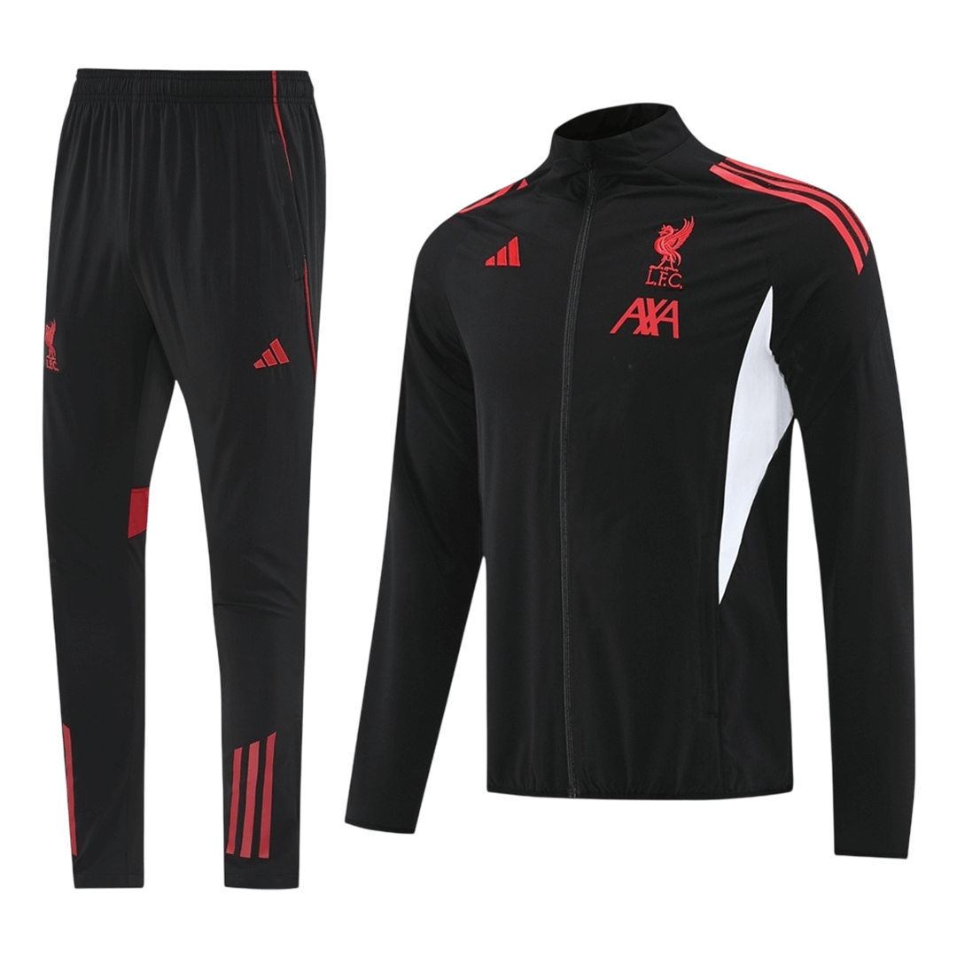 Liverpool Trainingsjack Set(top+broek) 2025/26 Black - achterkant