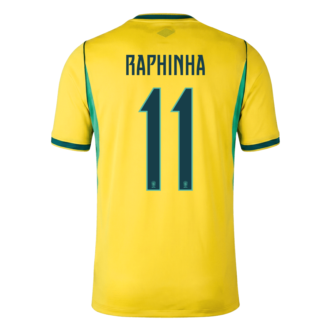 RAPHINHA #11 Heren Brazilië thuisshirt WK Voetbal 2026