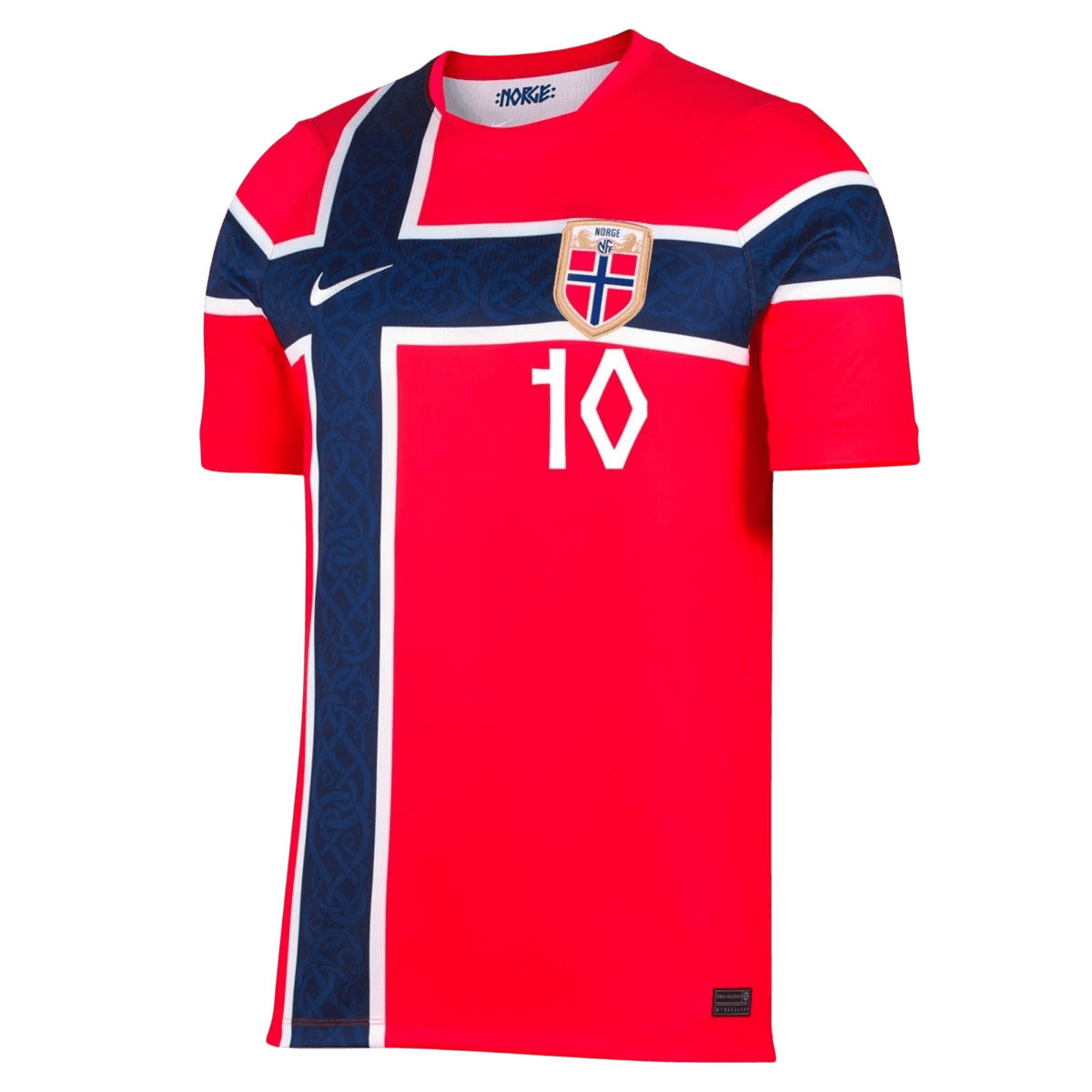 Ødegaard #10 Heren Noorwegen Thuis Voetbalshirt WK Voetbal 2026 - achterkant