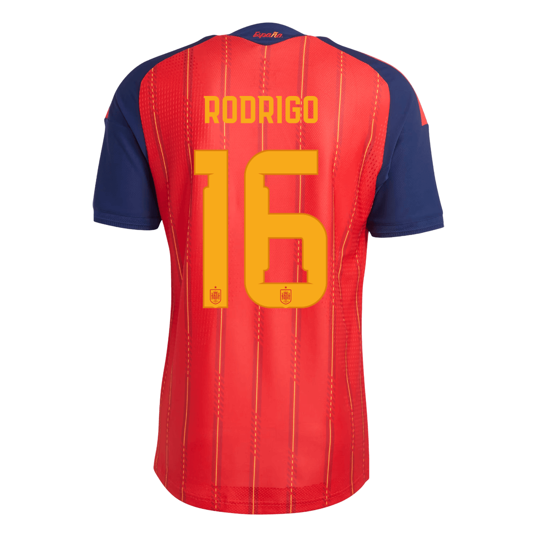 RODRIGO #16 Spanje Spelersversie thuisshirt WK Voetbal 2026 - slim fit