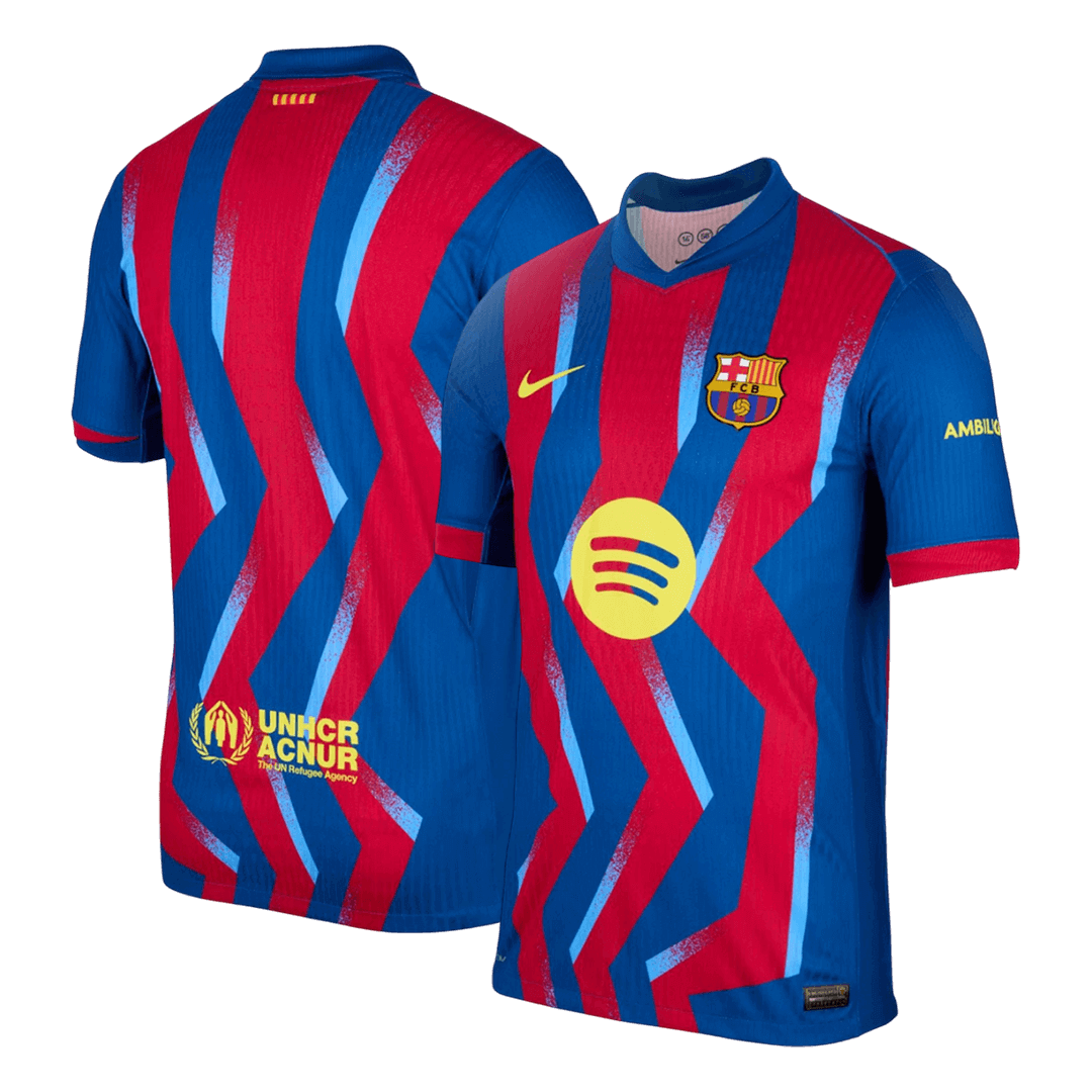 Barcelona Vierde Uitshirt Spelersversie Voetbalshirt 2025/26 - Slim Fit - detail