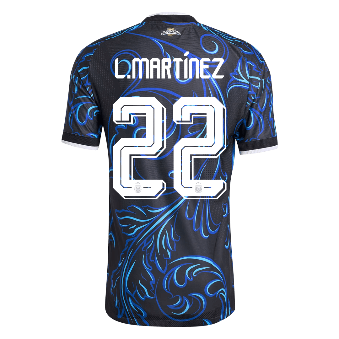 L. MARTÍNEZ #22 Argentinië Spelersversie uitshirt WK Voetbal 2026 - slim fit