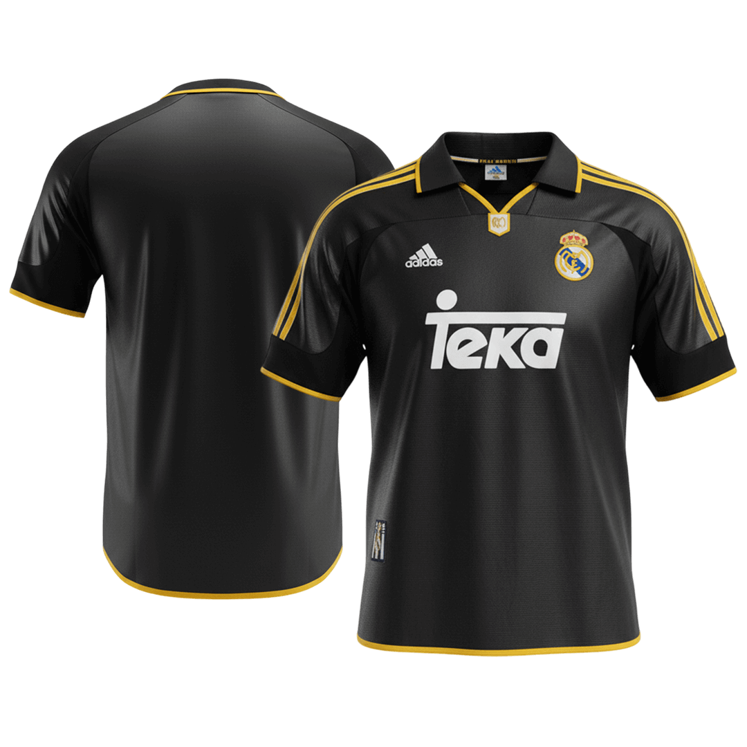 Retro Real Madrid Uit Voetbalshirt 1999/01 - detail