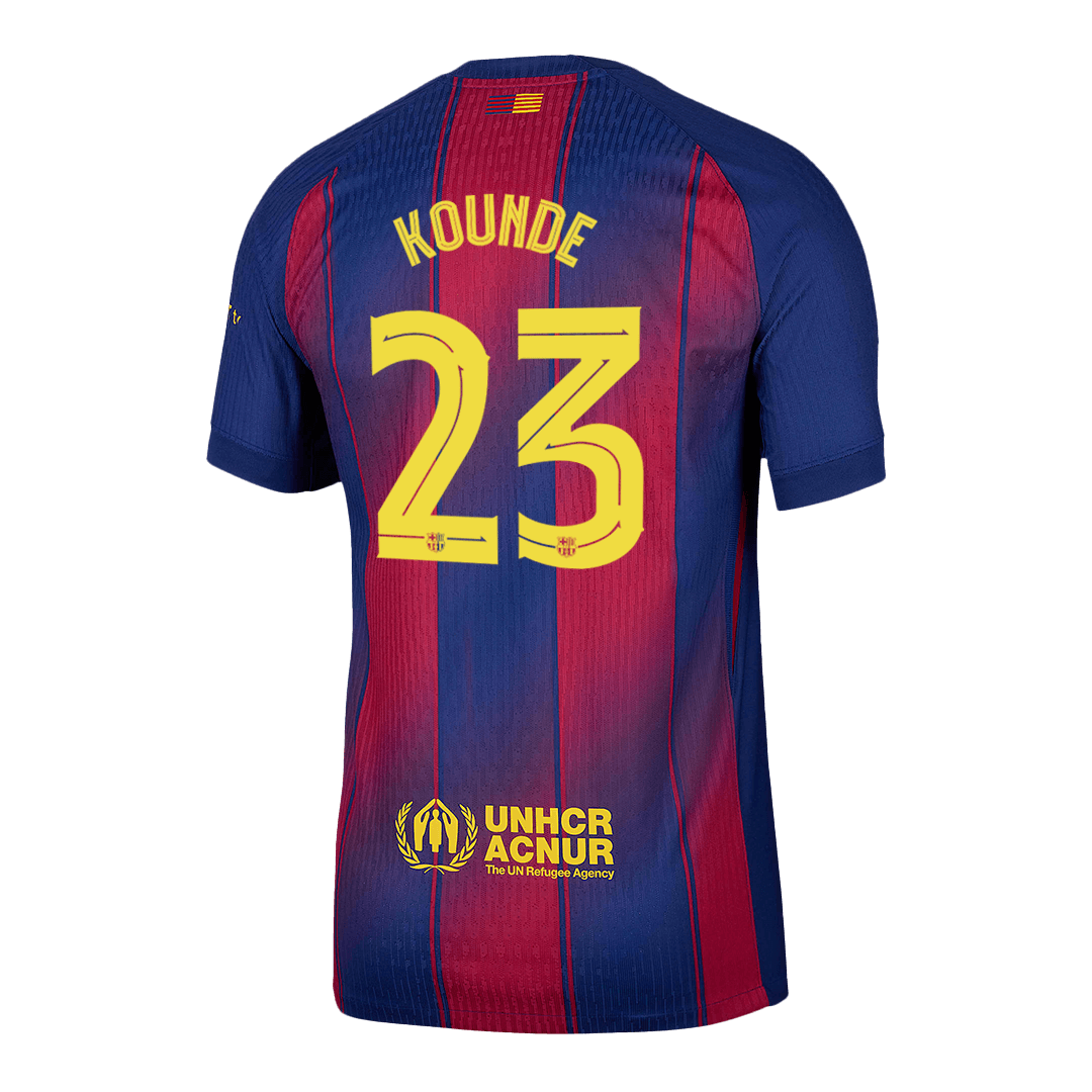 KOUNDE #23 Barcelona Thuis Spelersversie Voetbalshirt 2025/26 - UCL - Slim Fit - foto 14