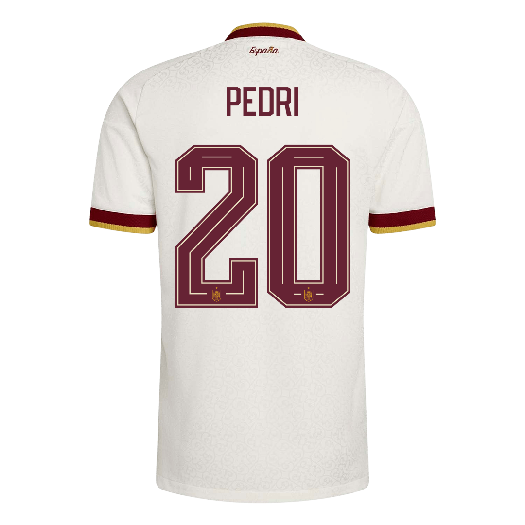 PEDRI #20 Spanje Spelersversie uitshirt WK Voetbal 2026 - slim fit