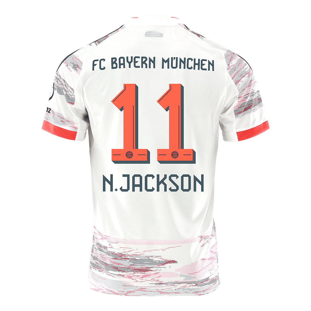 N.JACKSON #11 Heren Bayern Munich Uit Voetbalshirt 2025/26 - foto 13