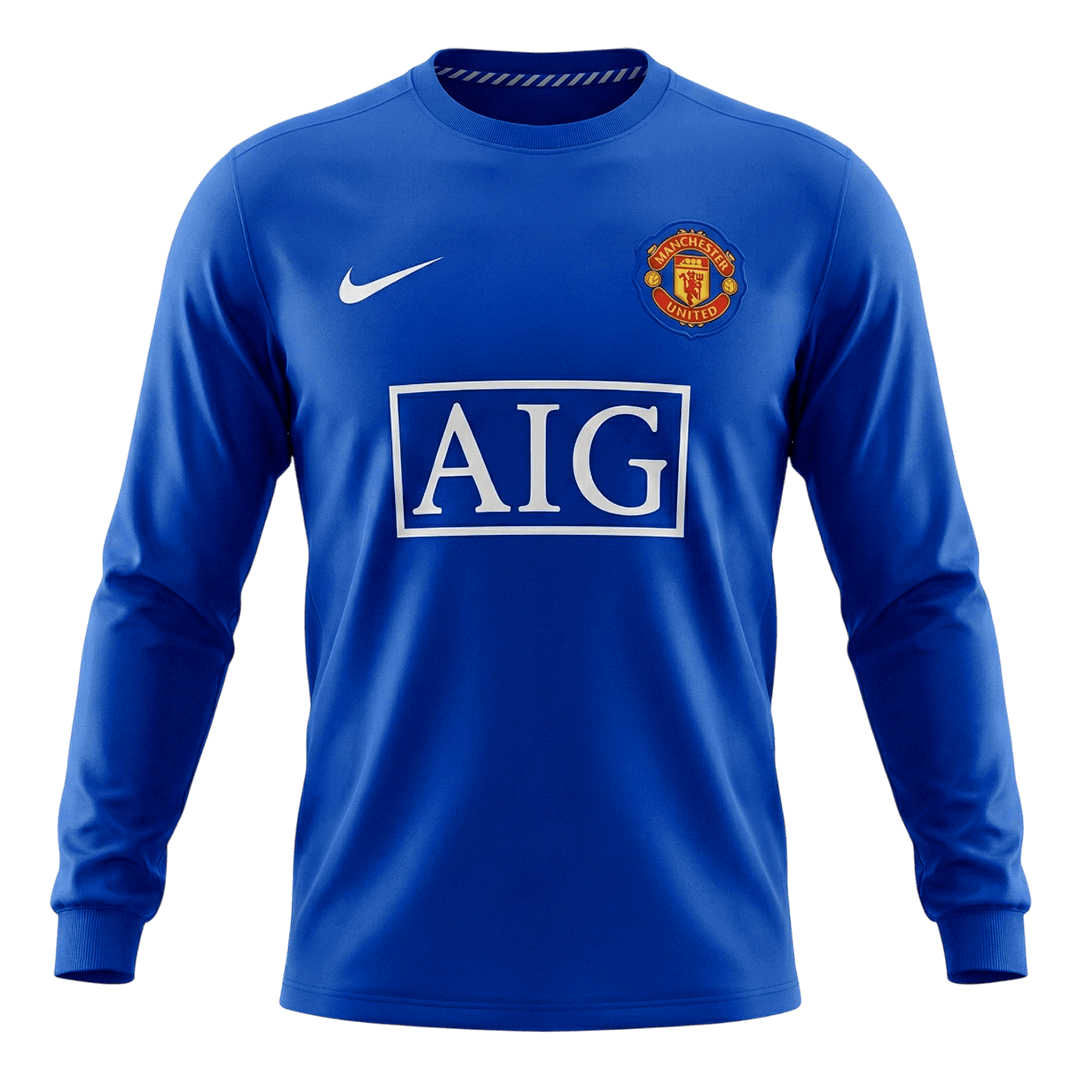 Retro Manchester United Derde Lange Mouwen Voetbalshirt 2008/09 2025/26