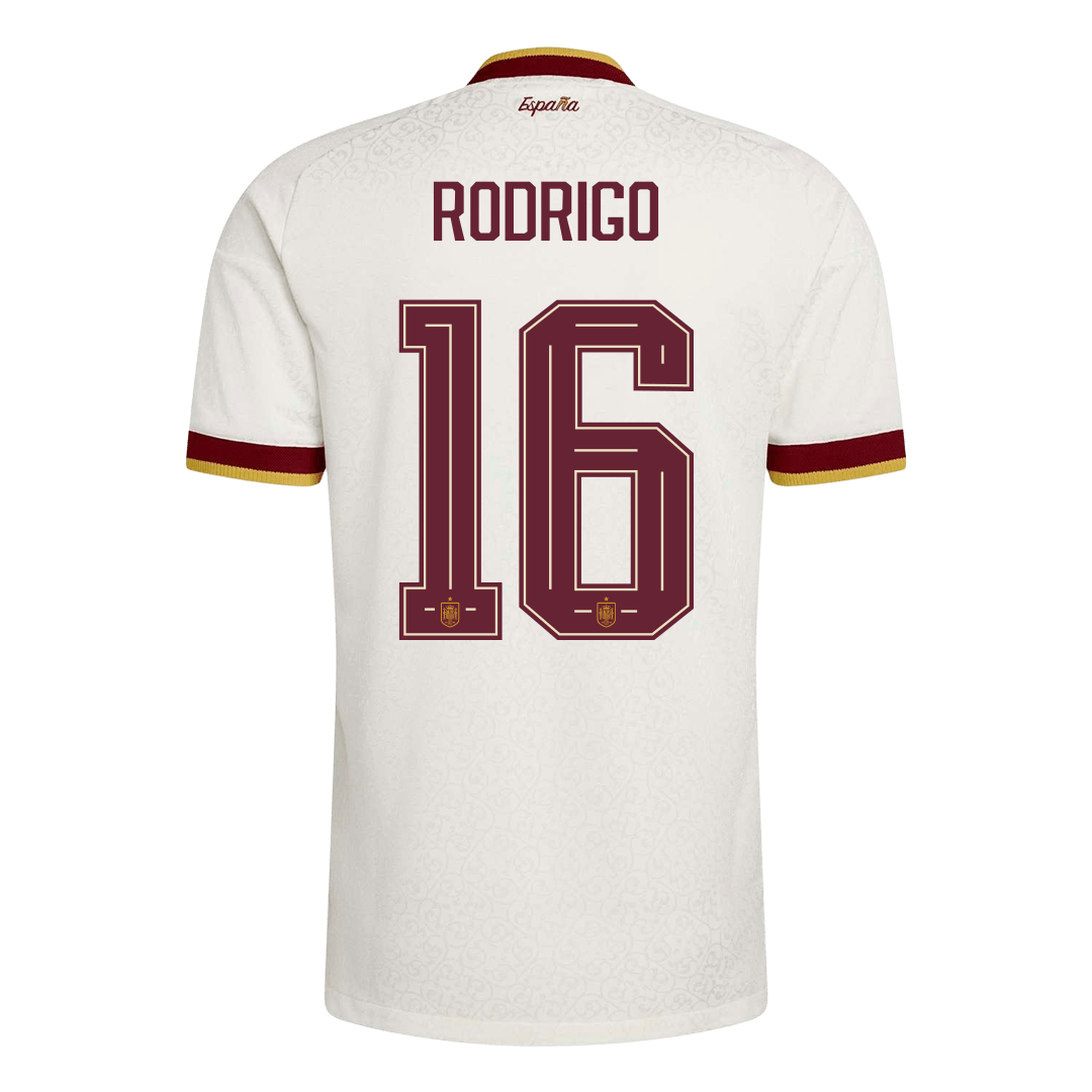 RODRIGO #16 Spanje Spelersversie uitshirt WK Voetbal 2026 - slim fit