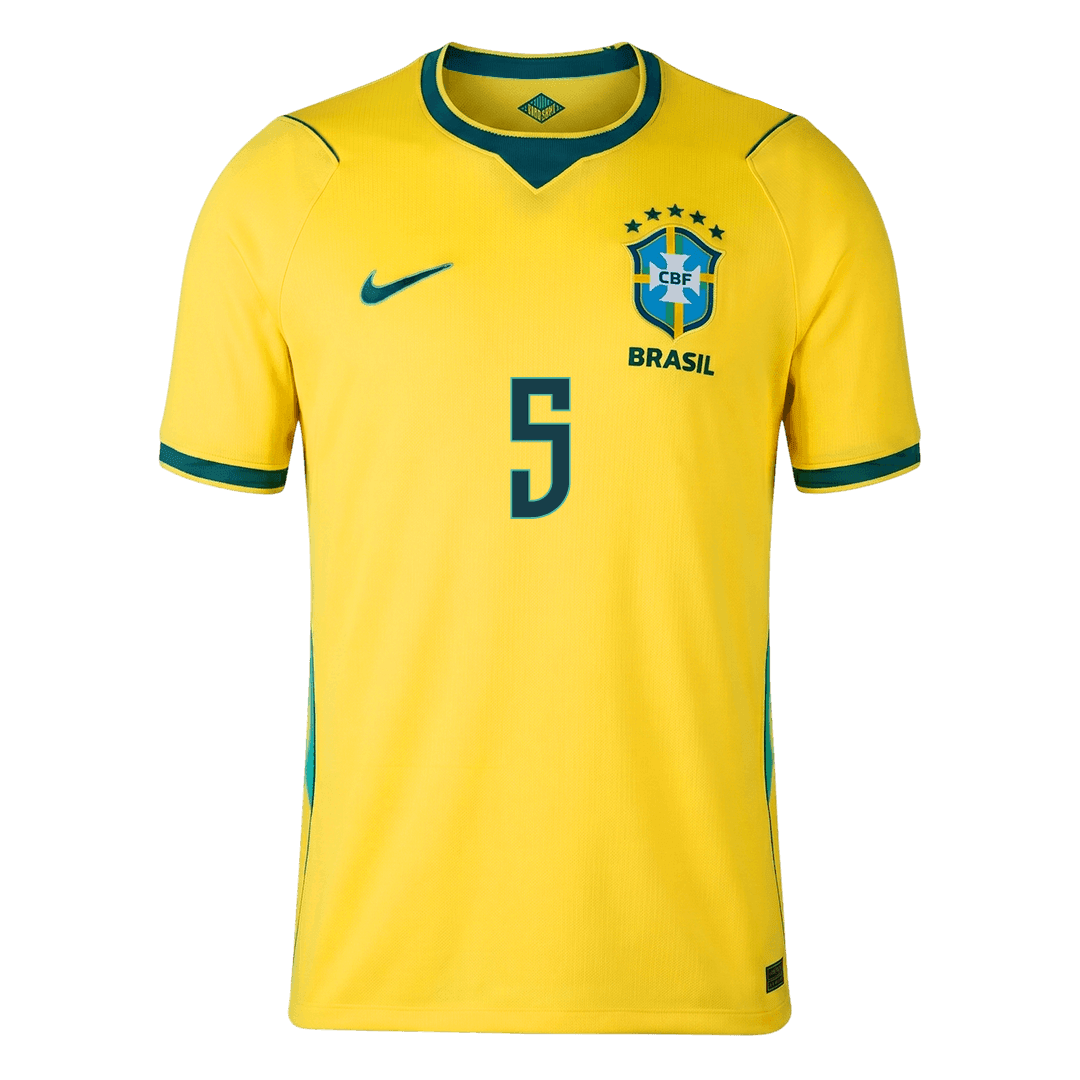 CASEMIRO #5 Maillot de Foot Domicile Brésil Homme Coupe du Monde 2026