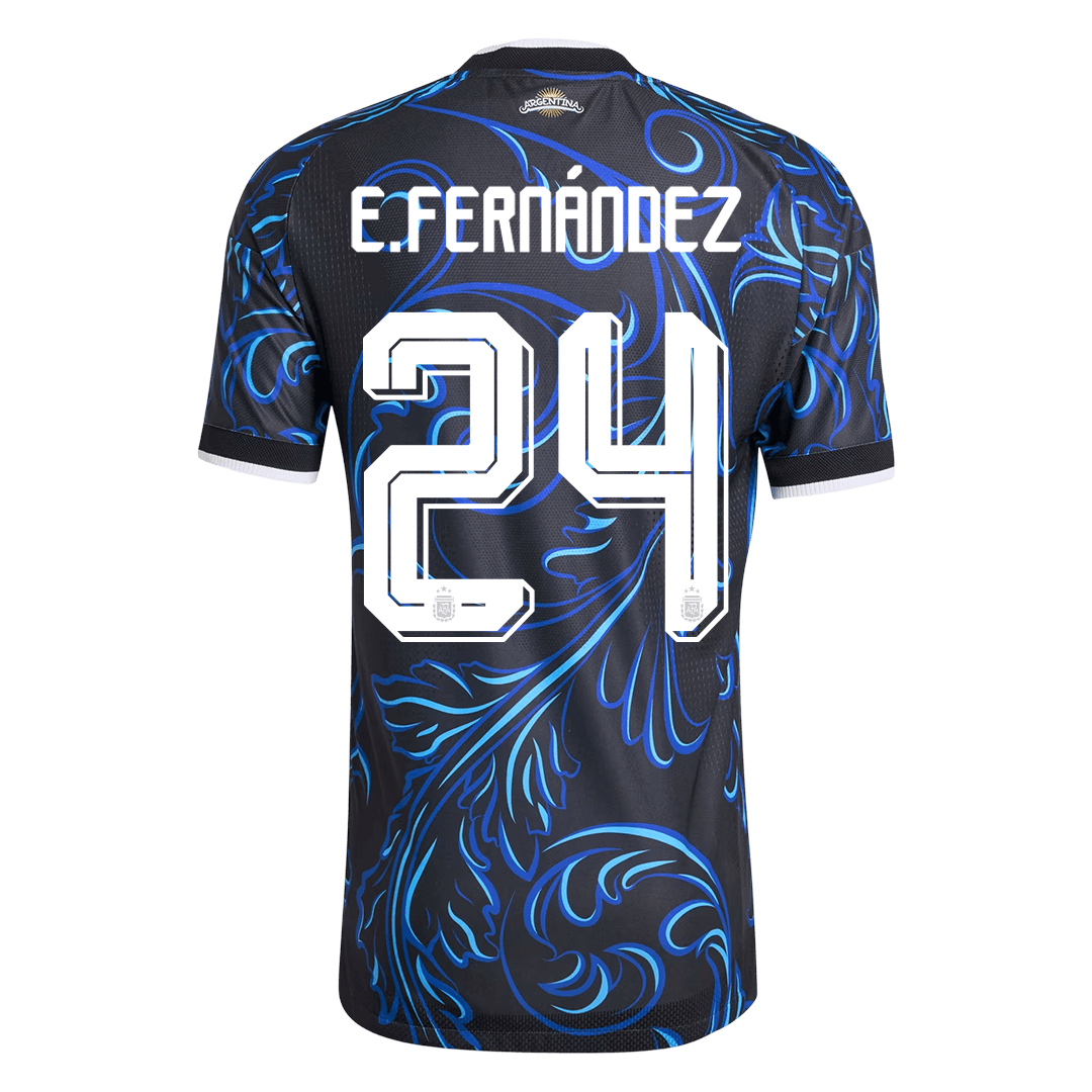 E. FERNANDEZ #24 Argentinië Spelersversie uitshirt WK Voetbal 2026 - slim fit