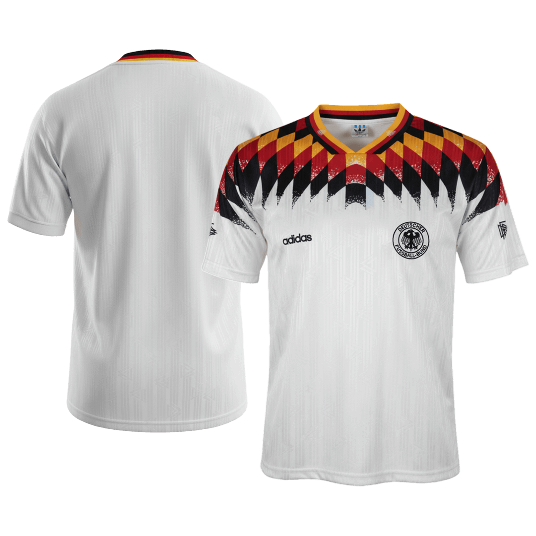 Retro Duitsland Thuis Voetbalshirt 1994 - detail