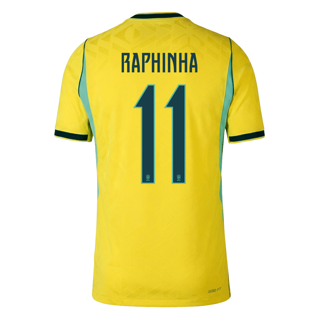 RAPHINHA #11 Brazilië Spelersversie thuisshirt WK Voetbal 2026 - slim fit