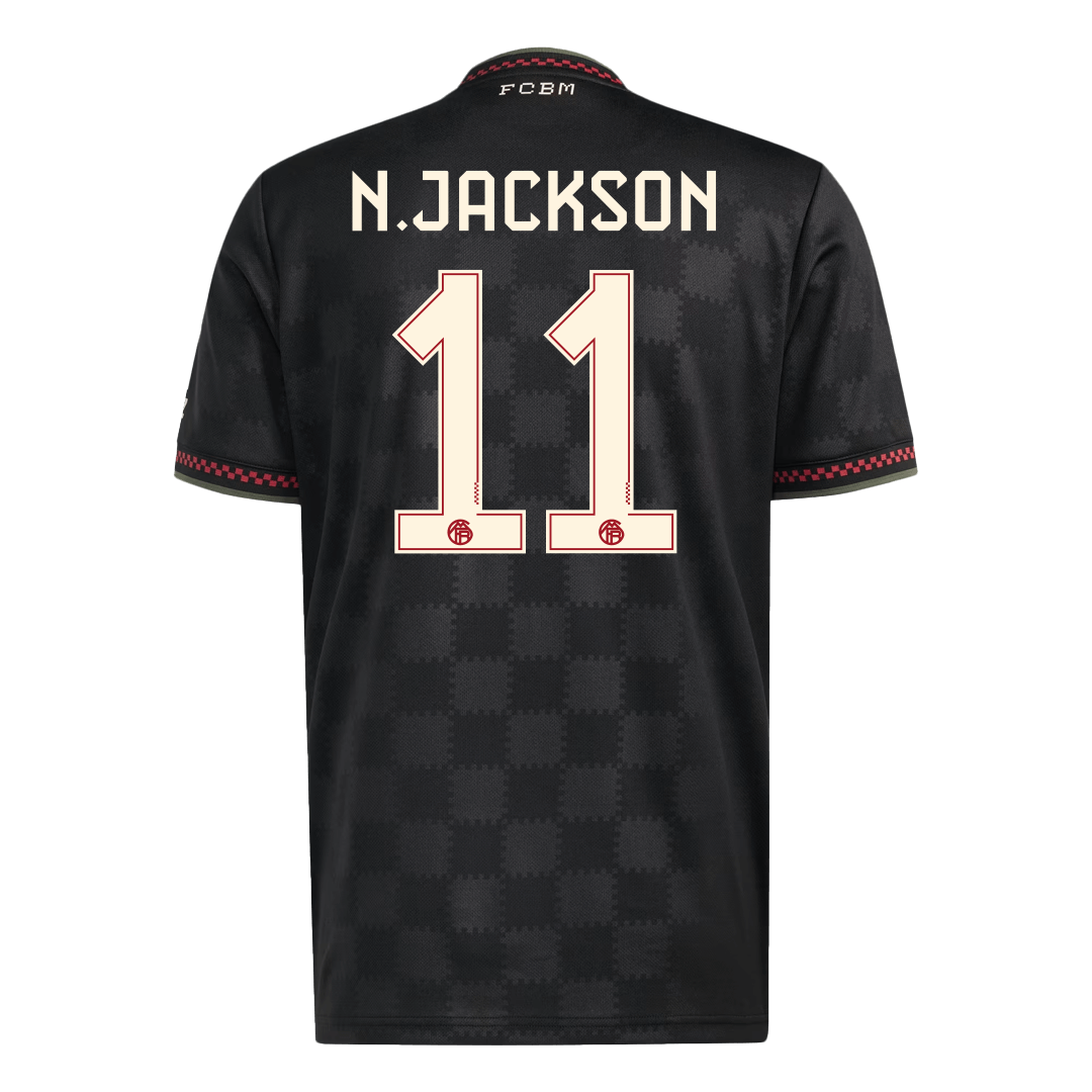 N.JACKSON #11 Heren Bayern Munich Derde Voetbalshirt 2025/26 - detail