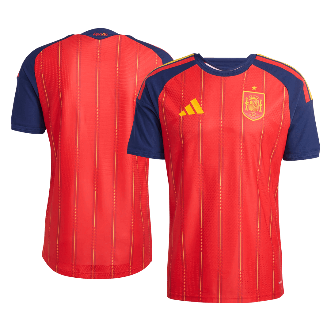Spanje Thuis Spelersversie Voetbalshirt 2026 - Slim Fit - detail