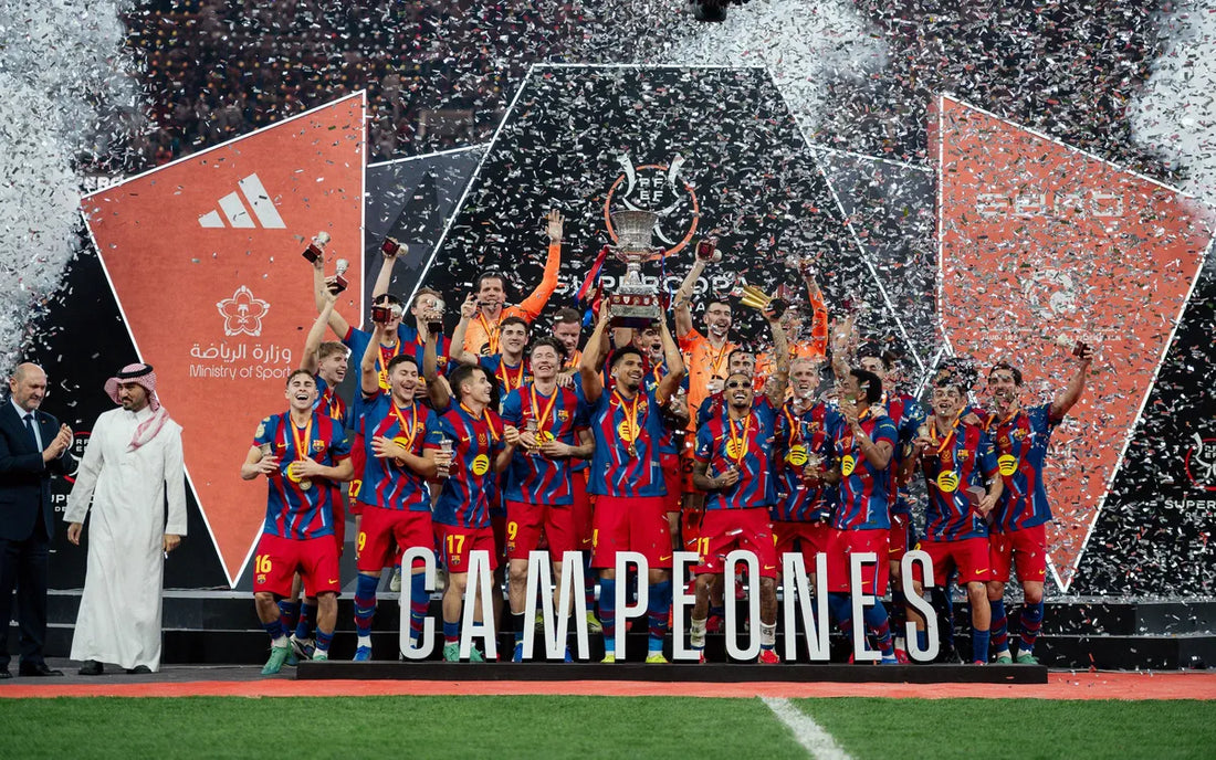 Barcelona 3-2 Real Madrid: Achter hun 16e titel schuilt Flicks "ijzersterke rood-blauwe" formatie.