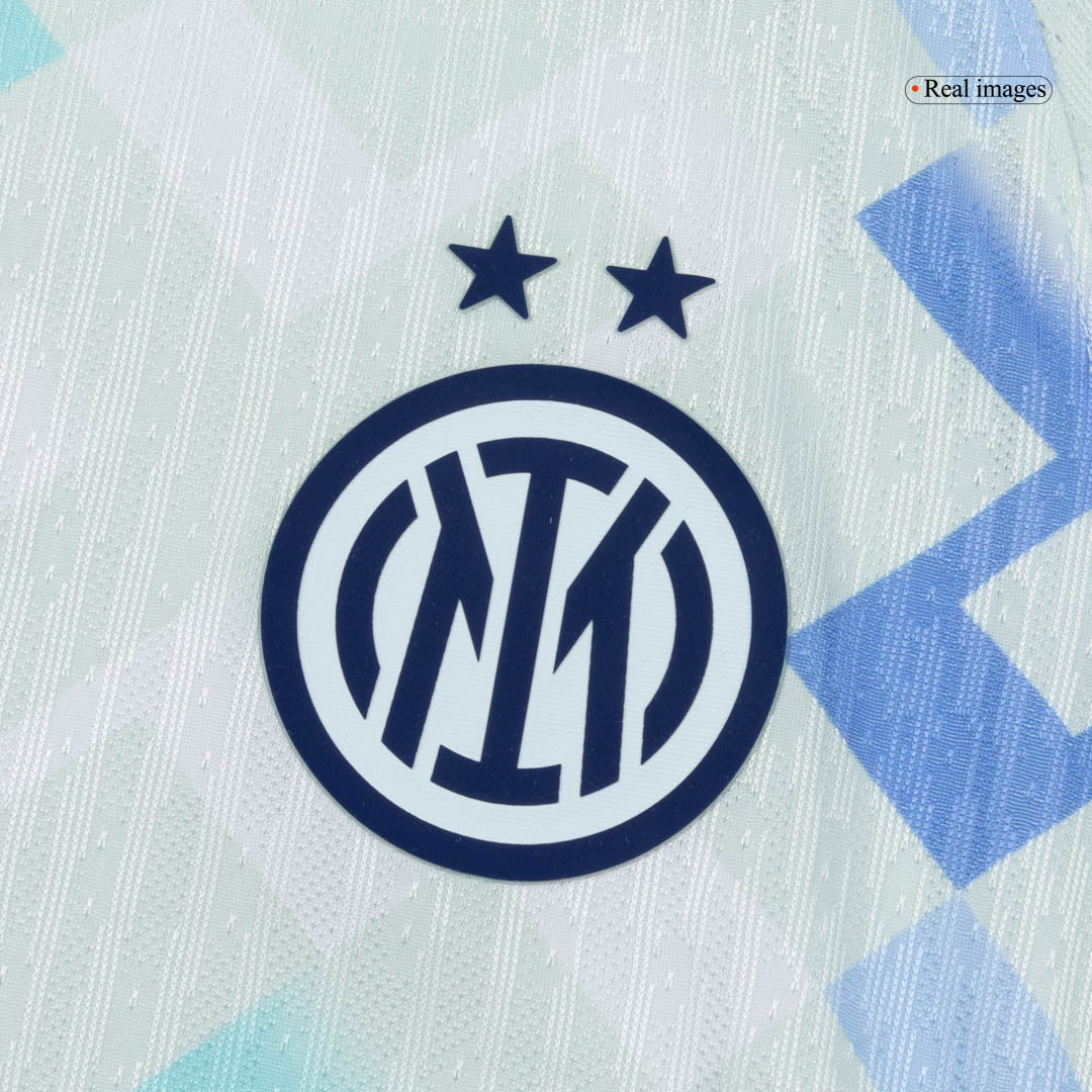 Inter Milan Uit Spelersversie Voetbalshirt 2025/26 - Slim Fit - zijkant