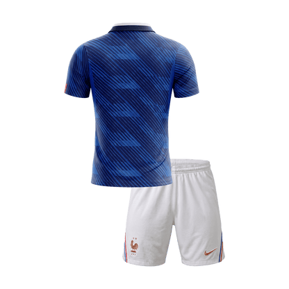 Kinder Frankrijk Thuis Tenue WK Voetbal 2026 - achterkant