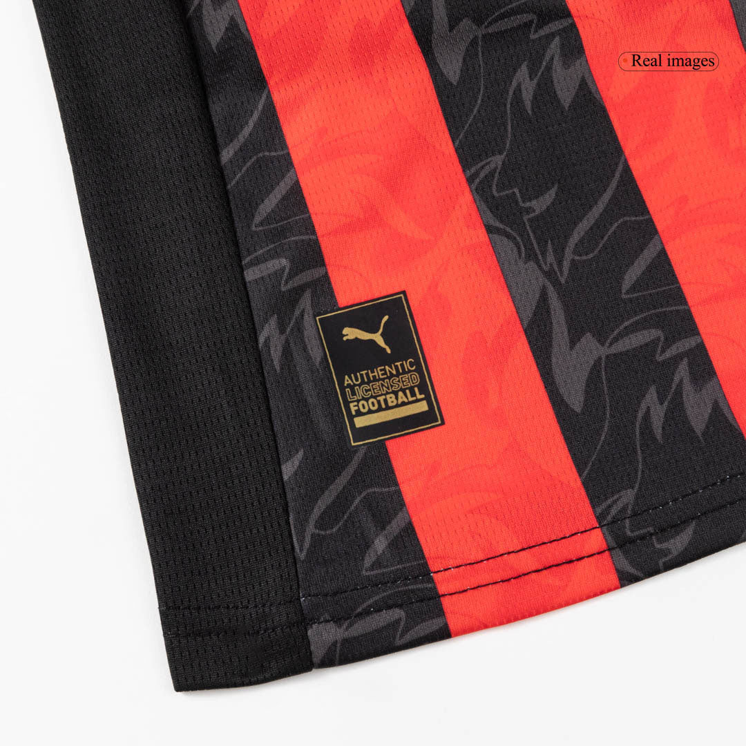 Kinder AC Milan Thuis Tenue 2025/26 - close-up