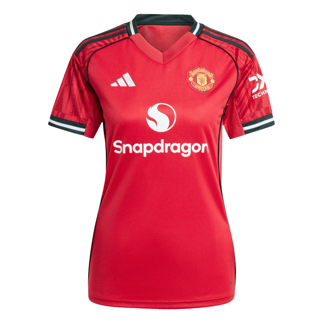 Dames Manchester United Thuis Voetbalshirt 2025/26 - achterkant