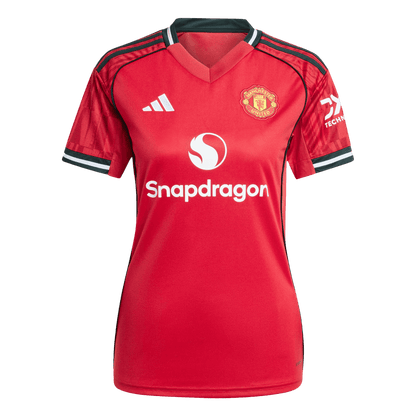 Dames Manchester United Thuis Voetbalshirt 2025/26 - achterkant