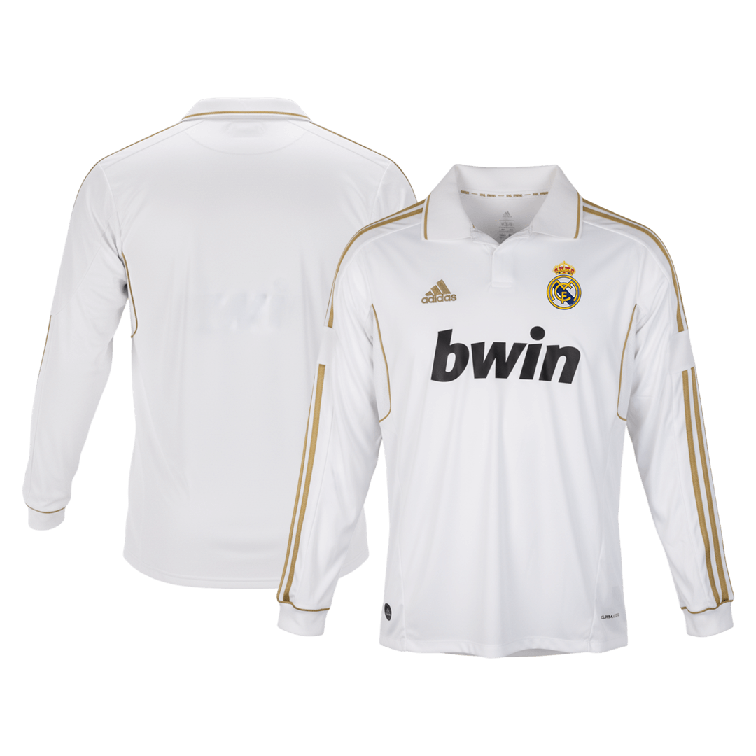 Retro Real Madrid Thuis Lange Mouwen Voetbalshirt 2011/12 - detail
