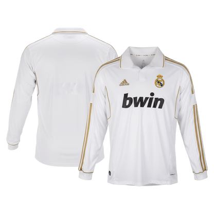 Retro Real Madrid Thuis Lange Mouwen Voetbalshirt 2011/12 - detail