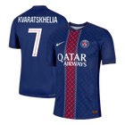 KVARATSKHELIA #7 PSG Spelersversie thuisshirt 2025/26 - slim fit