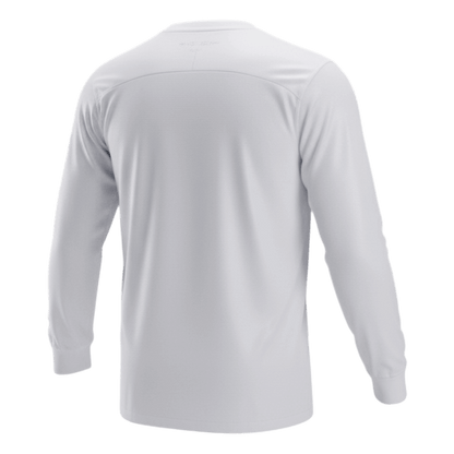 Retro Portugal Uit Lange Mouwen Voetbalshirt 2012 - achterkant