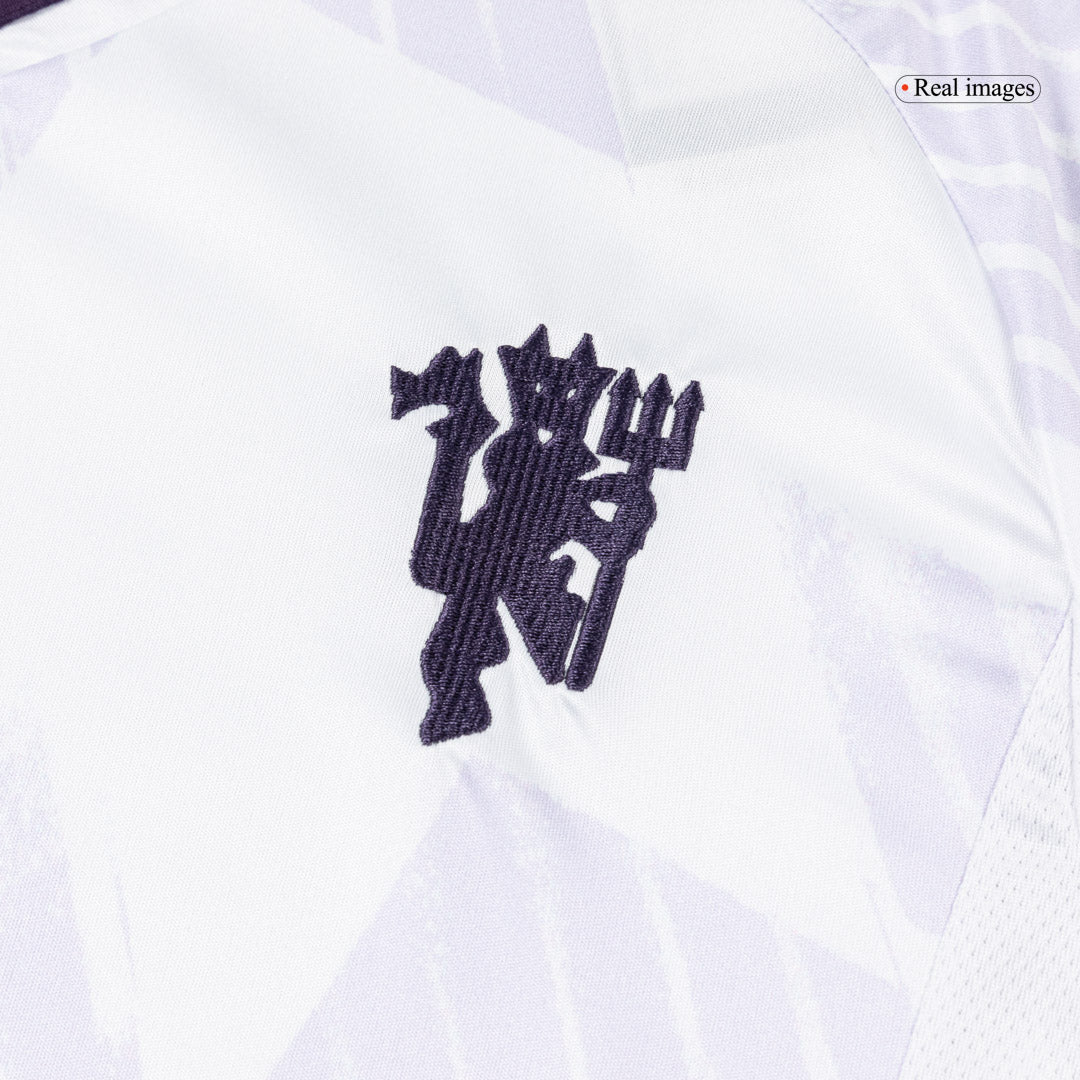 Heren Manchester United Uit Lange Mouwen Voetbalshirt 2025/26 - zijkant
