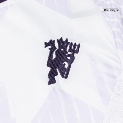 Heren Manchester United Uit Lange Mouwen Voetbalshirt 2025/26 - zijkant