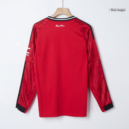 Heren Manchester United Thuis Lange Mouwen Voetbalshirt 2025/26 - extra
