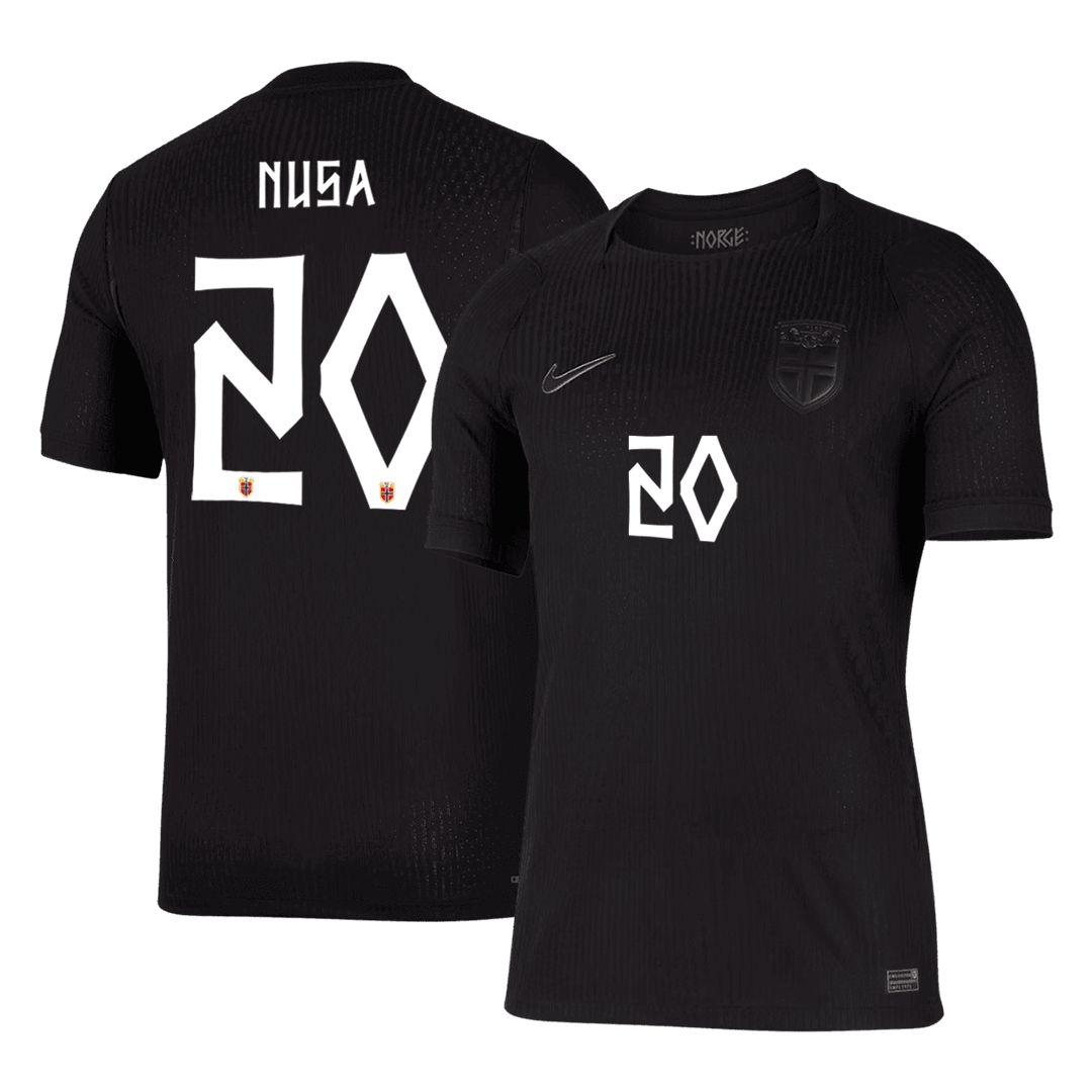 NUSA #20 Noorwegen Uit Spelersversie Voetbalshirt WK Voetbal 2026 - Slim Fit - voorkant