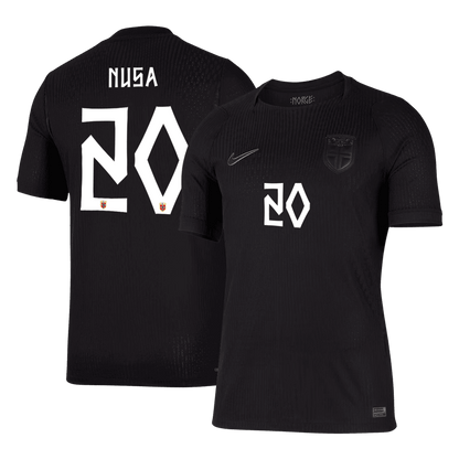 NUSA #20 Noorwegen Uit Spelersversie Voetbalshirt WK Voetbal 2026 - Slim Fit - voorkant
