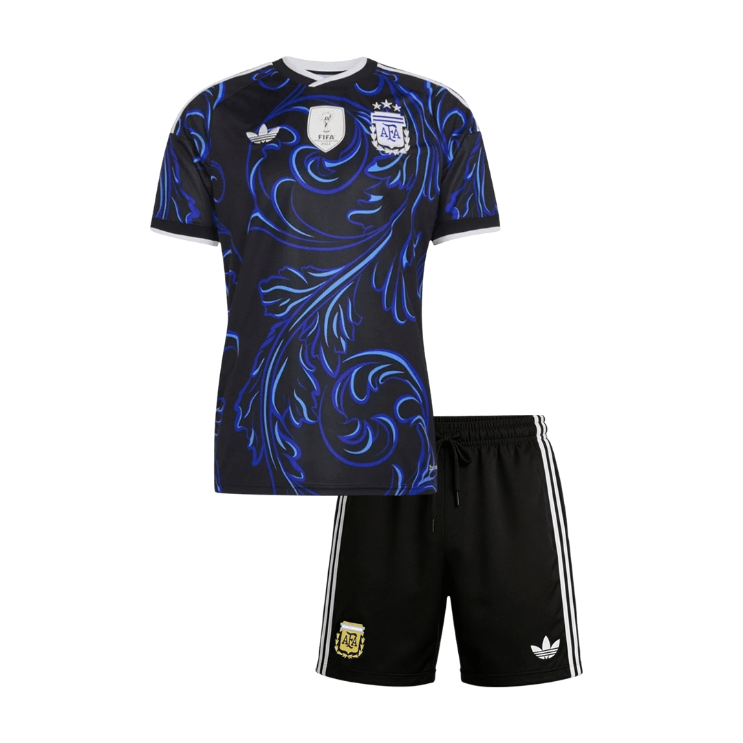 Kinder Argentinië Uit Tenue WK Voetbal 2026 - voorkant