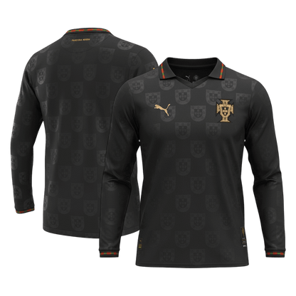 Heren Portugal Lange Mouwen Voetbalshirt 2026 - detail