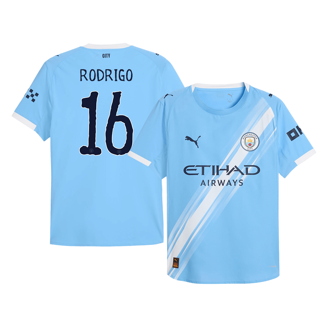 RODRIGO #16 Manchester City Thuis Spelersversie Voetbalshirt 2025/26 - Club World Cup - Slim Fit