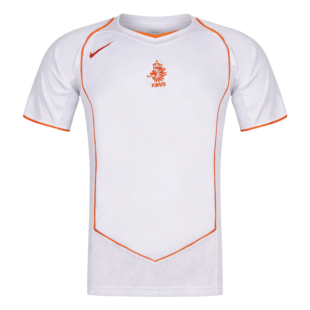 Retro Nederland Uit Voetbalshirt 2004 - voorkant