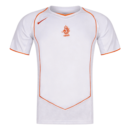 Retro Nederland Uit Voetbalshirt 2004 - voorkant