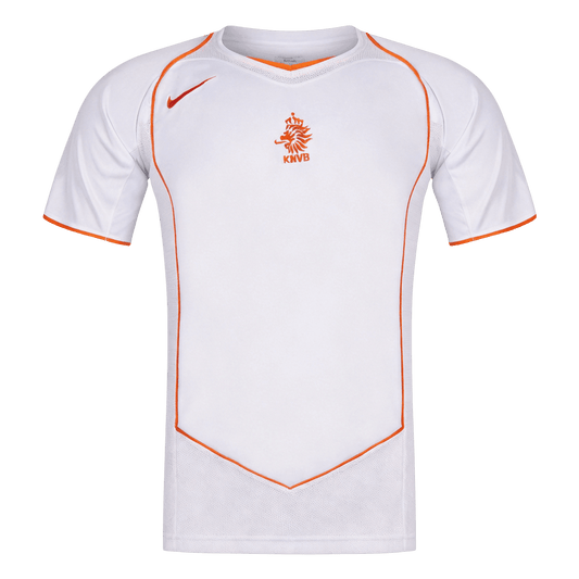 Retro Nederland Uit Voetbalshirt 2004 - voorkant