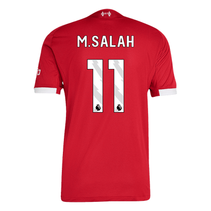 M.SALAH #11 Liverpool Thuis Spelersversie Voetbalshirt 2025/26 - Slim Fit - achterkant