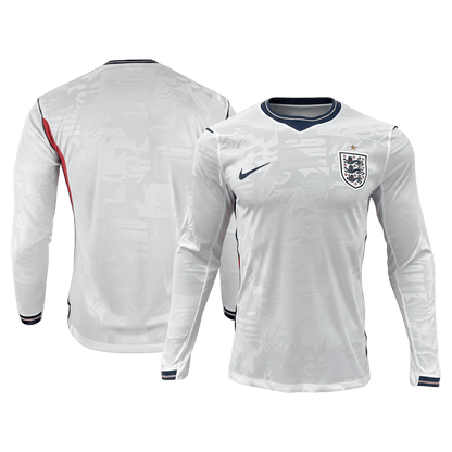 Engeland Thuis Spelersversie Lange Mouwen Voetbalshirt 2026 - Slim Fit - detail
