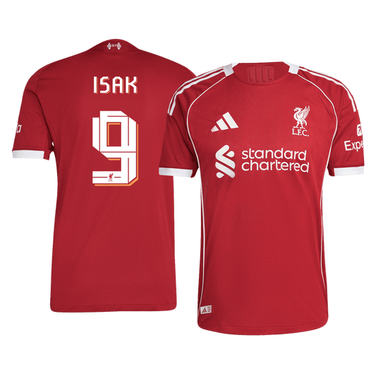 ISAK #9 Liverpool Thuis Spelersversie Voetbalshirt 2025/26 - UCL - Slim Fit