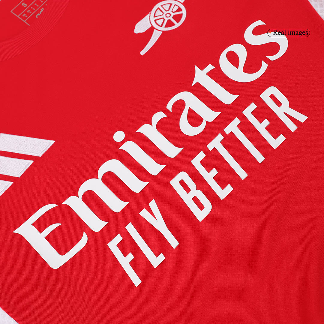 RICE #41 Heren Arsenal Thuis Voetbalshirt 2024/25 - zijkant