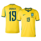 ENDRICK #19 Heren Brazilië thuisshirt WK Voetbal 2026