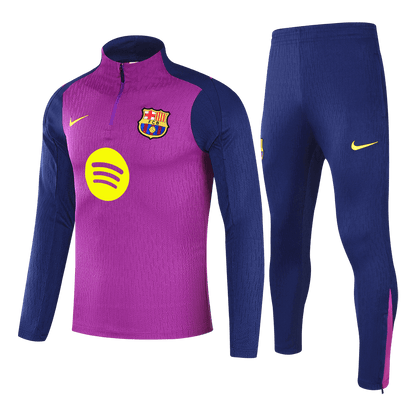Barcelona Joggingpak met rit Set(top+broek) 2025/26 Purple football shirt