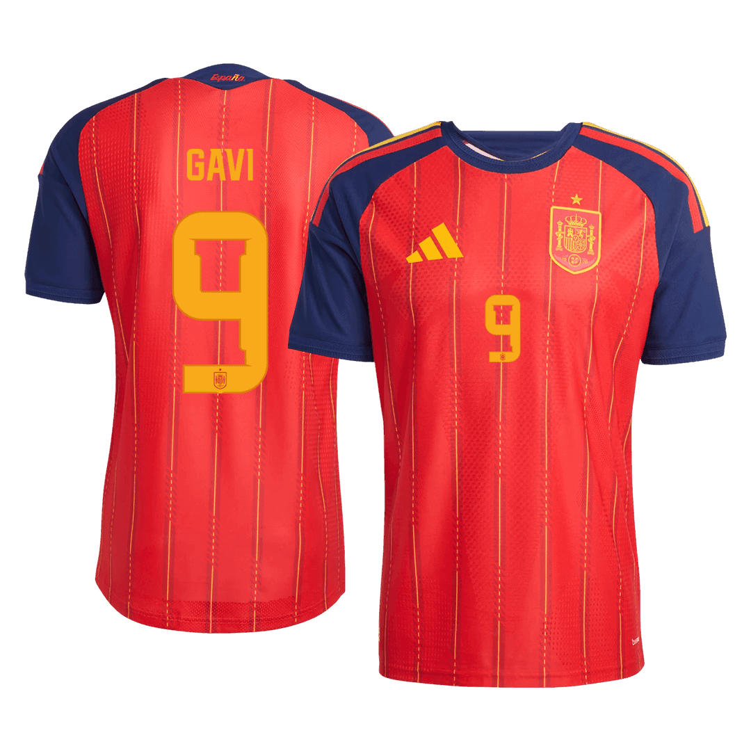 GAVI #9 Spanje Spelersversie thuisshirt WK Voetbal 2026 - slim fit